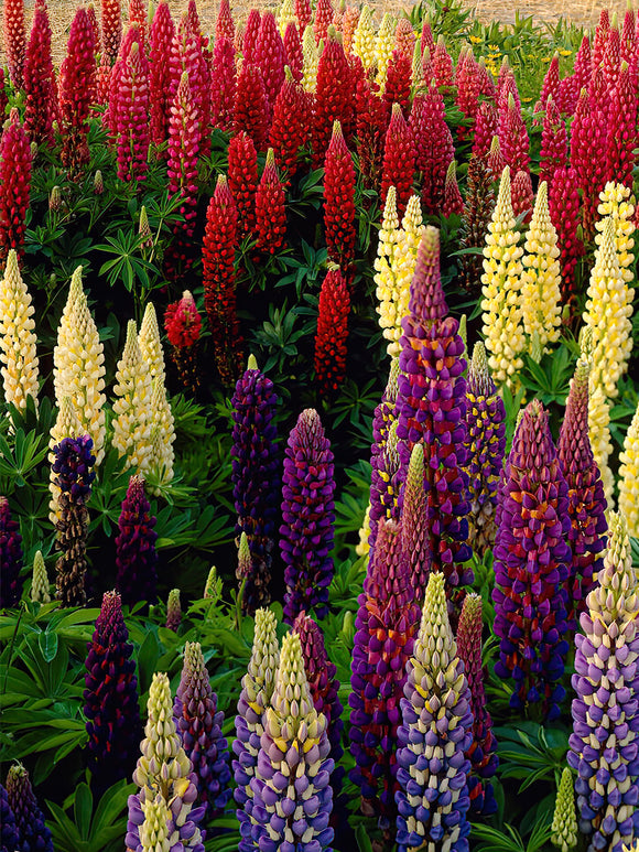 Lupin bare roots, mixed colours 